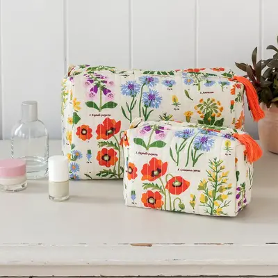 Rex London Make-up Bag Quilted Wild Flowers