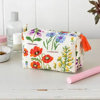 Rex London Make-up Bag Quilted Wild Flowers