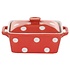 Isabelle Rose Butter Dish Dots red/white