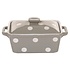 Isabelle Rose Butter Dish Dots beige/white