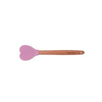 Isabelle Rose Silicone Wooden Scoop Heart 27 cm pink