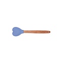 Isabelle Rose Silikon-Holz Löffel Heart 27 cm pastel blue