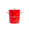 Isabelle Rose Compost Bin red (dots)