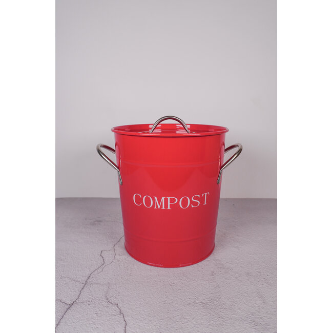 Compost Bin red (dots)