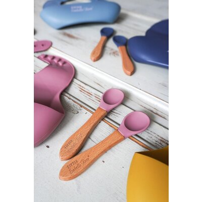 Isabelle Rose Silicone Spoon pastel blue