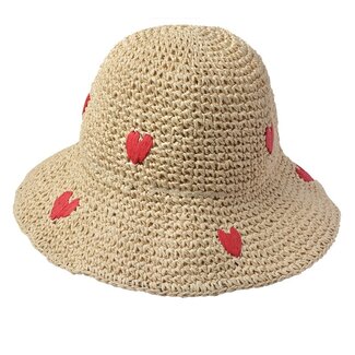 Clayre & Eef Strohhut Hearts