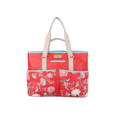 Spark of Happiness Multi Shopper large Ming red