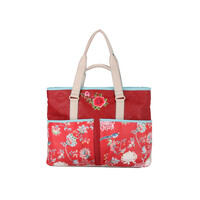 Spark of Happiness Multi Shopper large Ming red