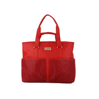 A Spark of Happiness Multi Shopper large Ming solid cherry