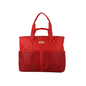 A Spark of Happiness Multi Shopper large Ming solid cherry