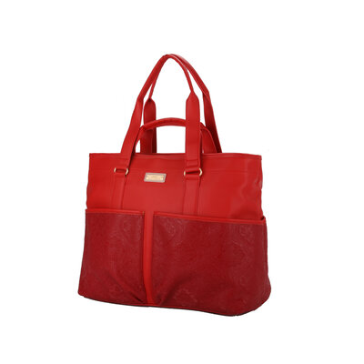 A Spark of Happiness Multi Shopper large Ming solid cherry