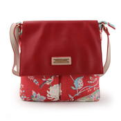 A Spark of Happiness Cross-Shoulder Bag with Flap Ming red