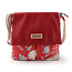 Spark of Happiness Cross-Shoulder Bag with Flap Ming red