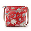 Cross-Shoulder Bag with Flap Ming red