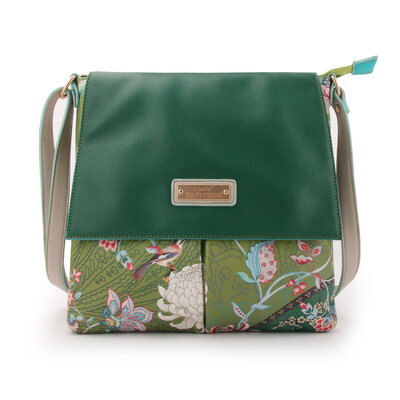 A Spark of Happiness Cross-Soulder Bag with Flap Ming green