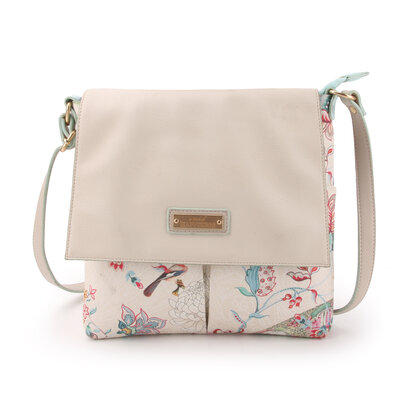 A Spark of Happiness Cross-Soulder Bag with Flap Ming creme