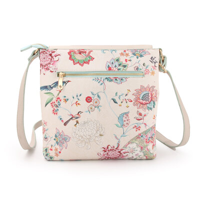 A Spark of Happiness Cross-Shoulder Bag with Flap Ming creme