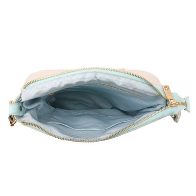 A Spark of Happiness Cross-Shoulder Bag with Flap Ming creme