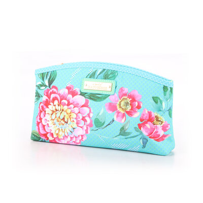 A Spark of Happiness Cosmetic Bag large Dahlia aqua