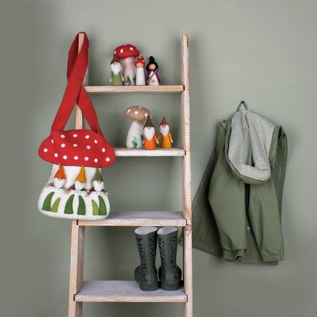 Felt Bag with Finger Dolls Kabouters