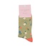 Miss Sparrow Socks Bamboo Tiny Flowers olive