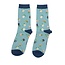 Socken Bamboo Tiny Flowers duck egg