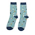 Miss Sparrow Socken Bamboo Tiny Flowers duck egg