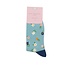 Miss Sparrow Socks Bamboo Tiny Flowers duck egg