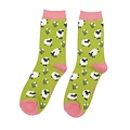 Miss Sparrow Socken Bamboo Leaping Sheep green