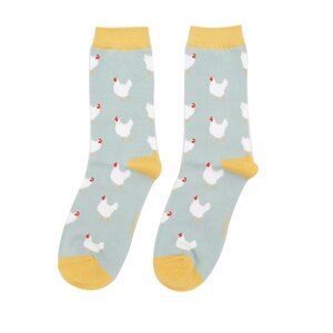 Miss Sparrow Socken Bamboo Hens light blue