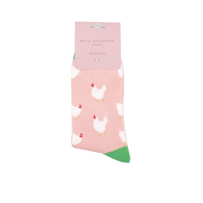 Socken Bamboo Hens dusky pink
