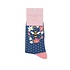 Miss Sparrow Socks Bamboo Bumble Bee Wreath navy