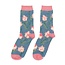 Socks Bamboo Abstract Floral denim