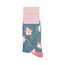 Socken Bamboo Abstract Floral denim