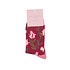 Miss Sparrow Socks Bamboo Abstract Floral dark red