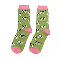 Miss Sparrow Socken Bamboo Cows green