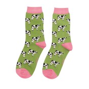 Miss Sparrow Socken Bamboo Cows green