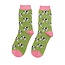 Socken Bamboo Cows green