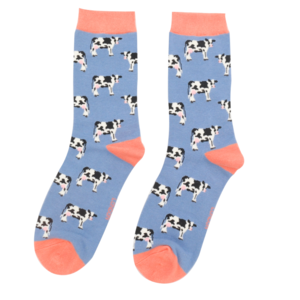 Miss Sparrow Socken Bamboo Cows denim