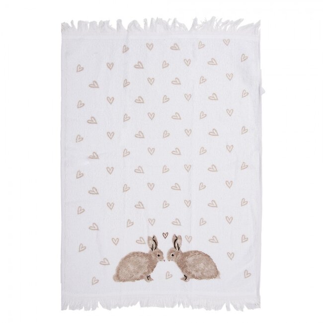 Gästetuch Rabbits brown