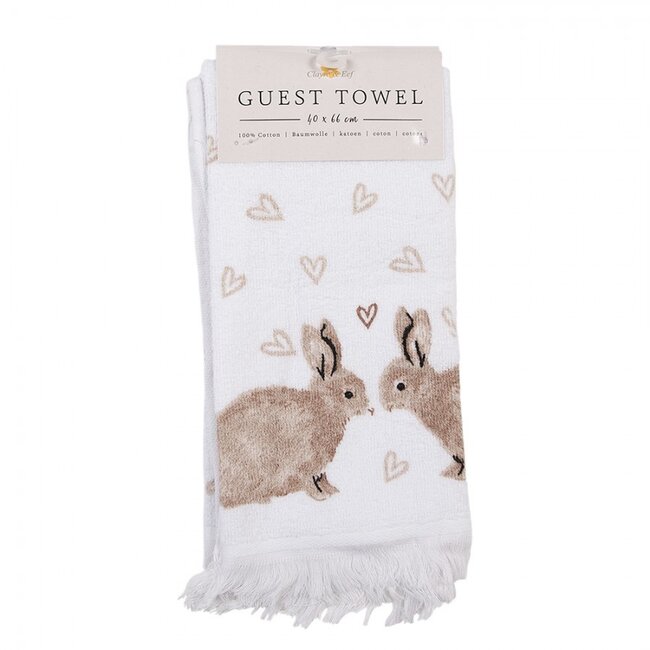 Gästetuch Rabbits brown