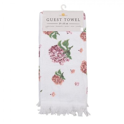 Clayre & Eef Guest towel Hortensias