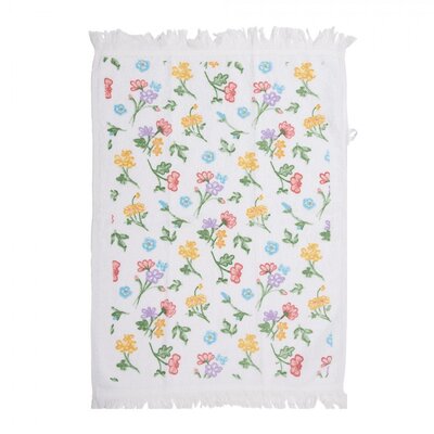 Clayre & Eef Guest towel Flowers colourful