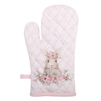 Clayre & Eef Oven mitt Rabbit pink