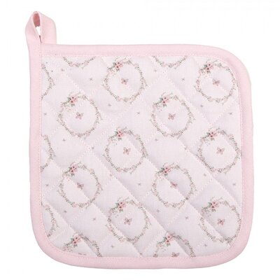 Clayre & Eef Potholder Rabbit pink