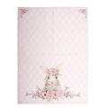 Clayre & Eef Tea towel Rabbit pink