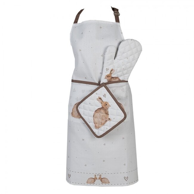 Kitchen apron Rabbits & Hearts
