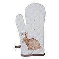 Clayre & Eef Oven mitt Rabbits & Hearts