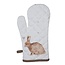 Clayre & Eef Ofenhandschuh Rabbits & Hearts