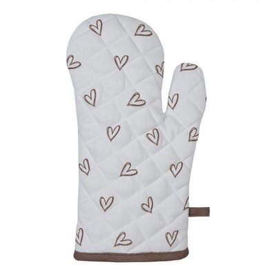 Clayre & Eef Oven mitt Rabbits & Hearts